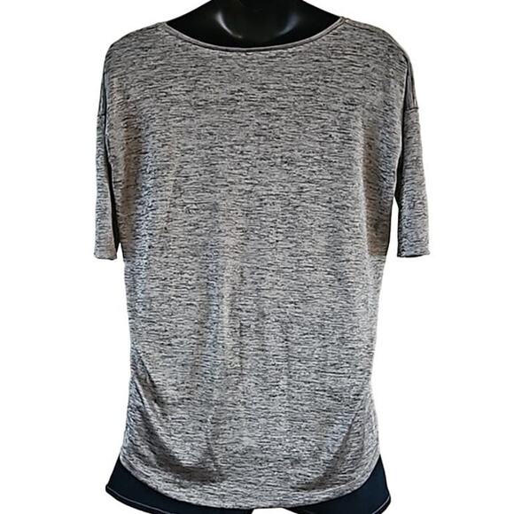 Excellent H&M Women’s Gray Short Sleeve Lightweight Casual Tunic Top Size Large - Picture 8 of 9